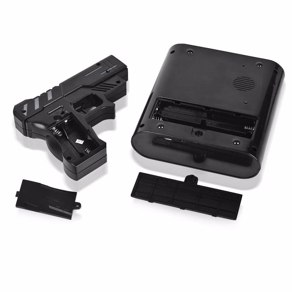 Laser Alarm Clock With Shooting Gun