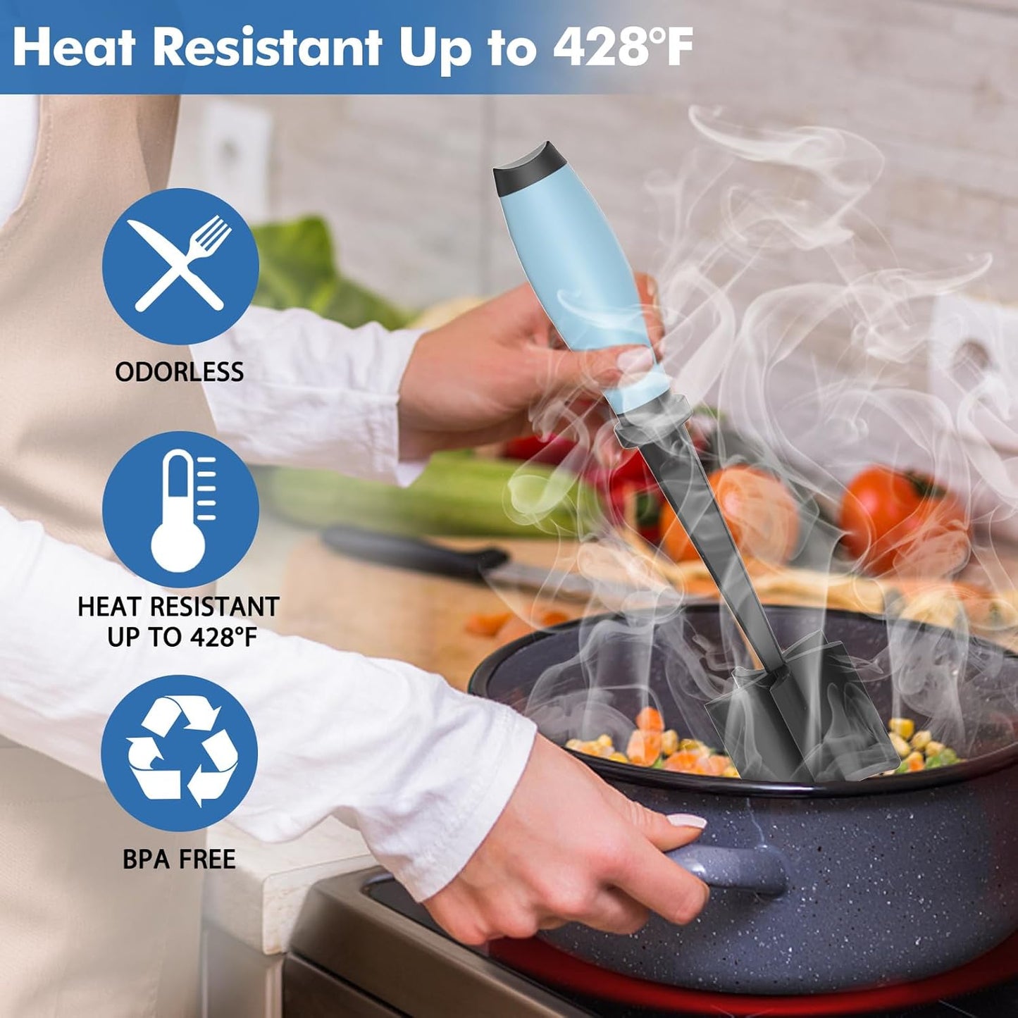 Heat-Resistant Meat Masher