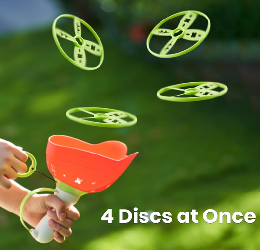 Flying Disc Launcher And Catching Set