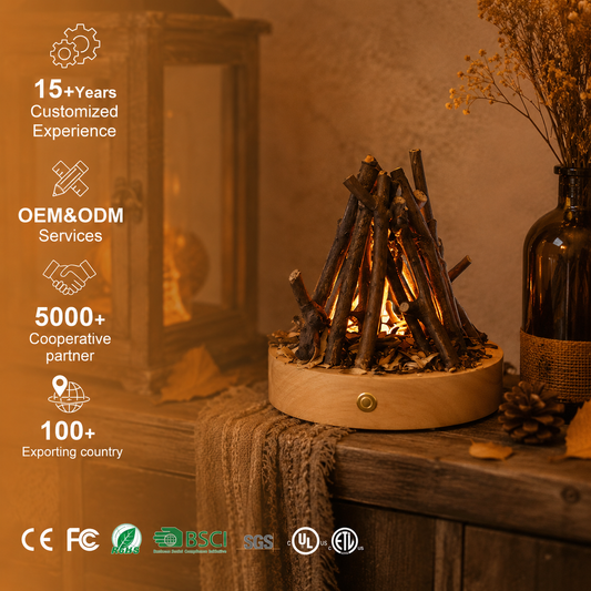 Little Campfire Night Table Lamp
