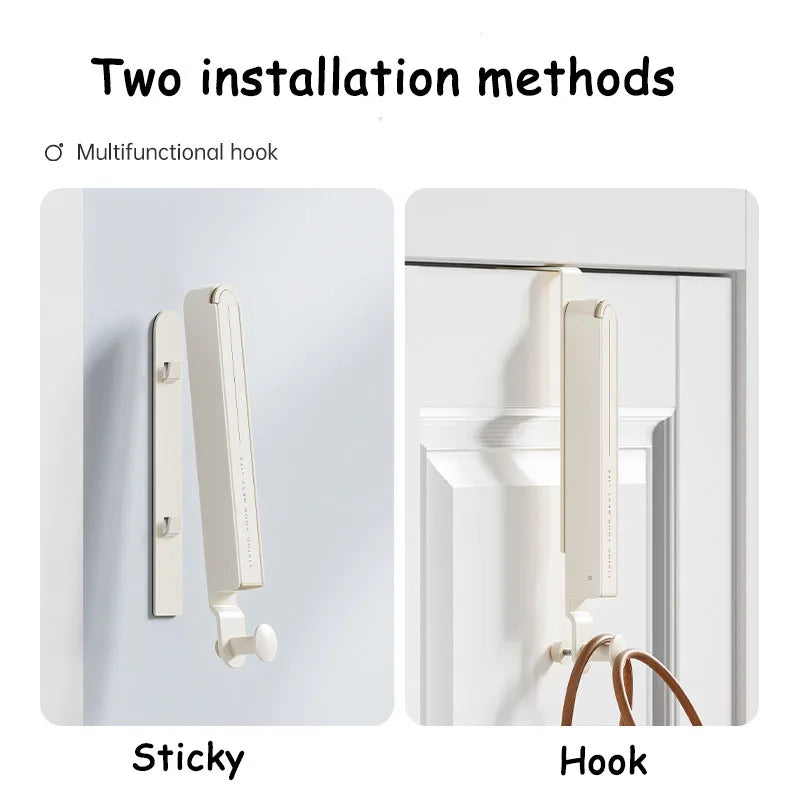 No-Drill Metal Door Cloth Hanger