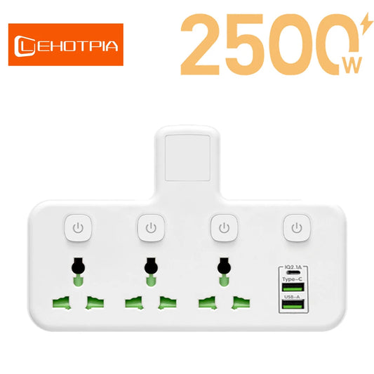 Multifunctional Wall Plug Socket With Night Light
