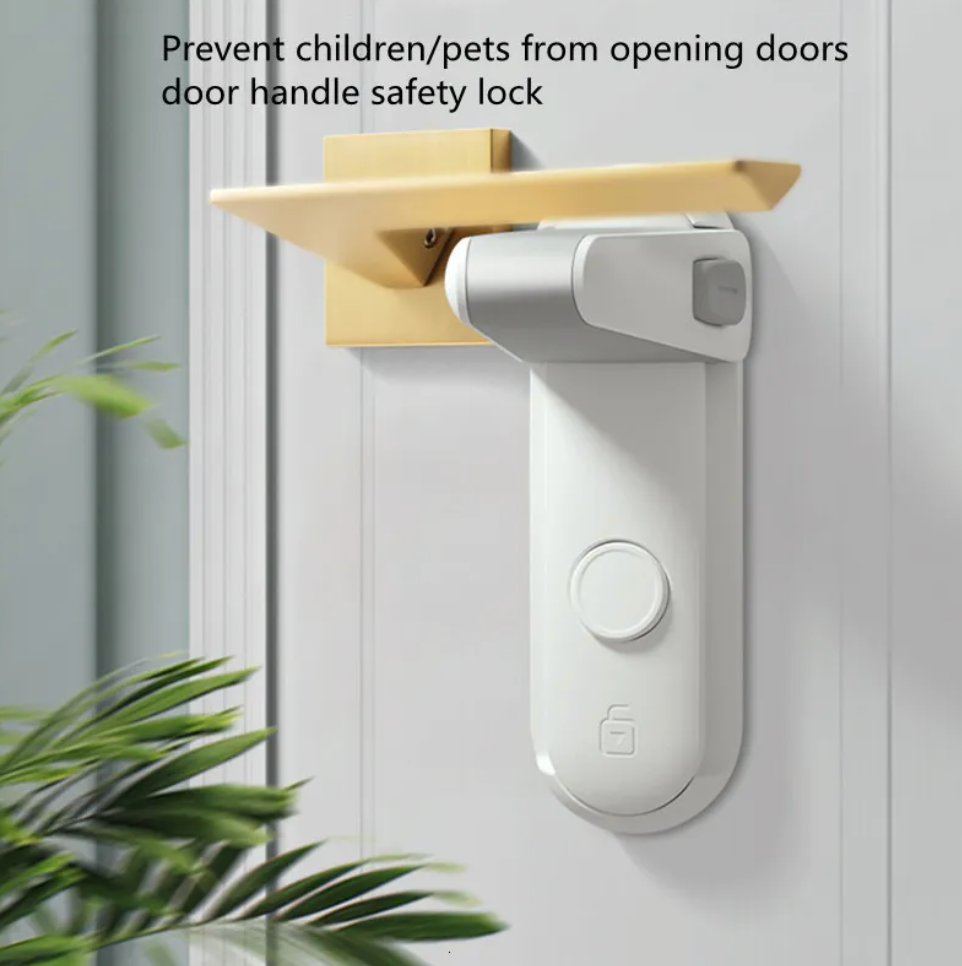 Safety Door Handle Lever Lock (Pack of 2)