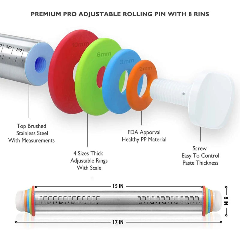 Stainless Steel Rolling Pin
