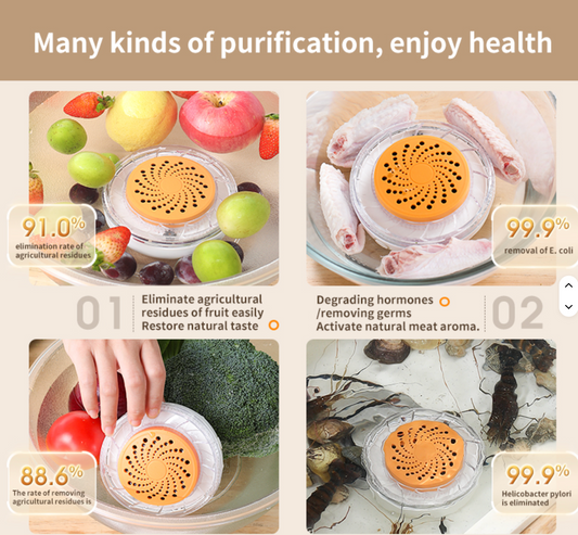Portable Ozone Food Washer for Fruits
