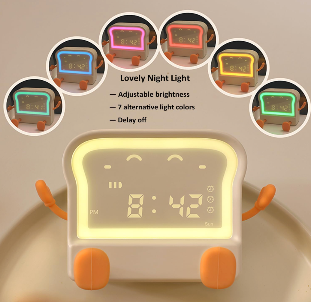 Toaster Cartoon Alarm Clock