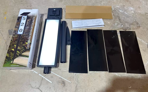 Waterproof Solar LED House Number Light