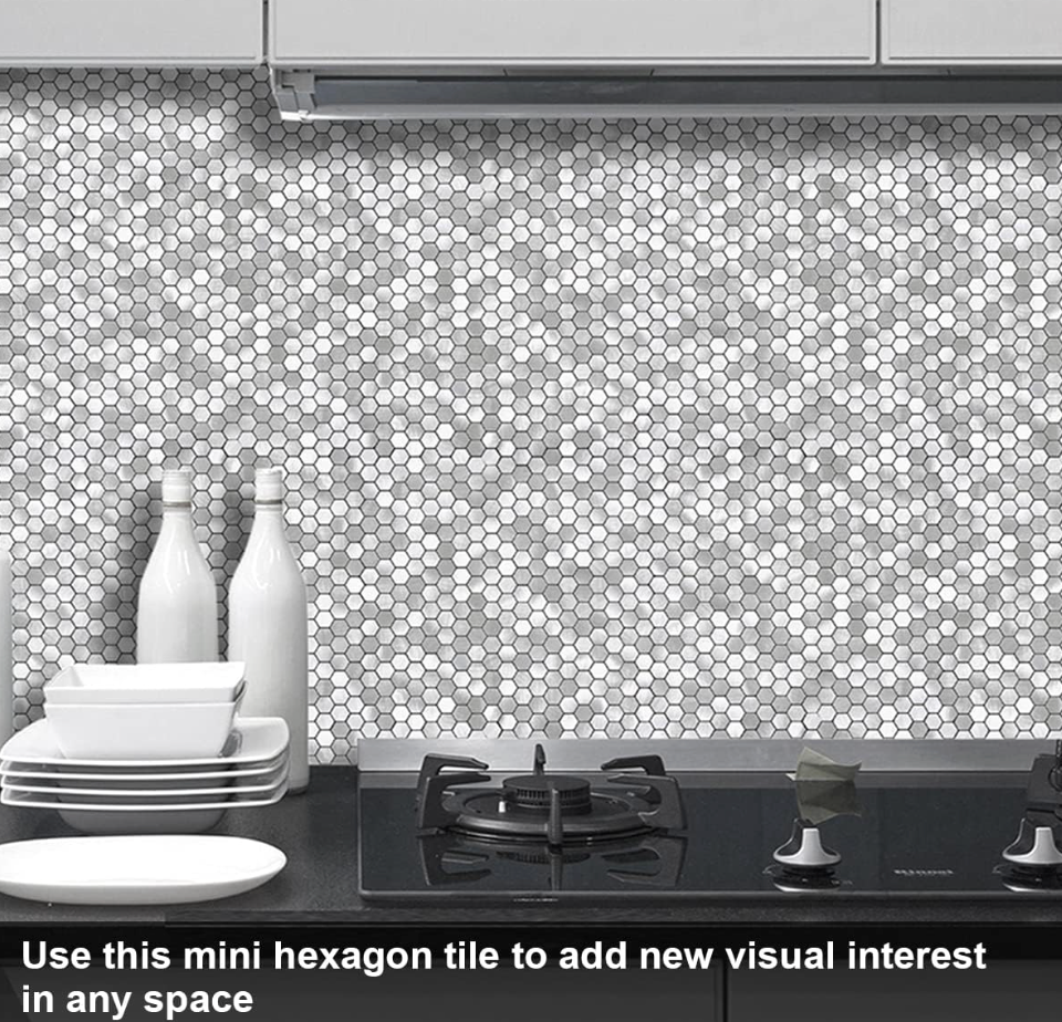 Silver Penny Round Mosaic 3D Wall Tile