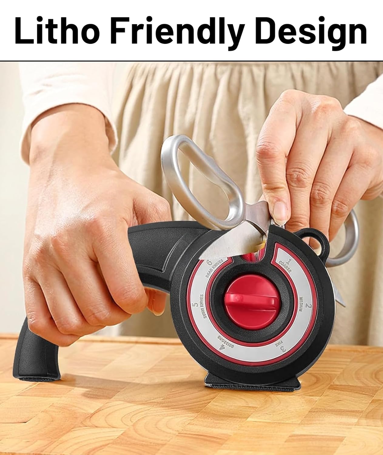 Adjustable 6-Stage Anti Slip Knife Sharpener