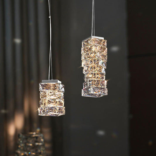 Crystal Frost Chandelier Lamp