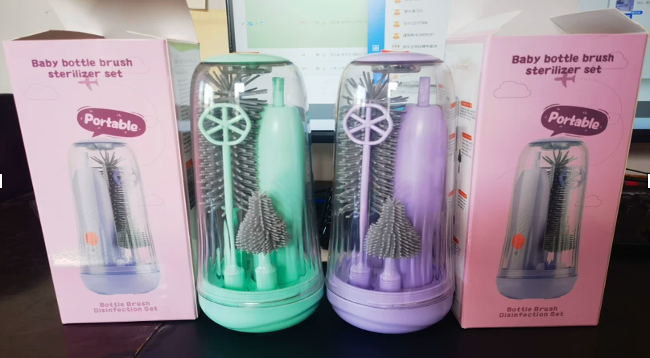 Electric Silicone Baby Bottle Brush Set