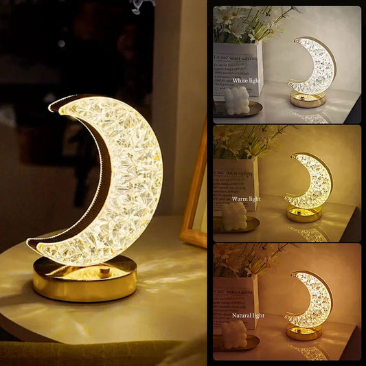 Moon Shape Bedroom Table Lamp