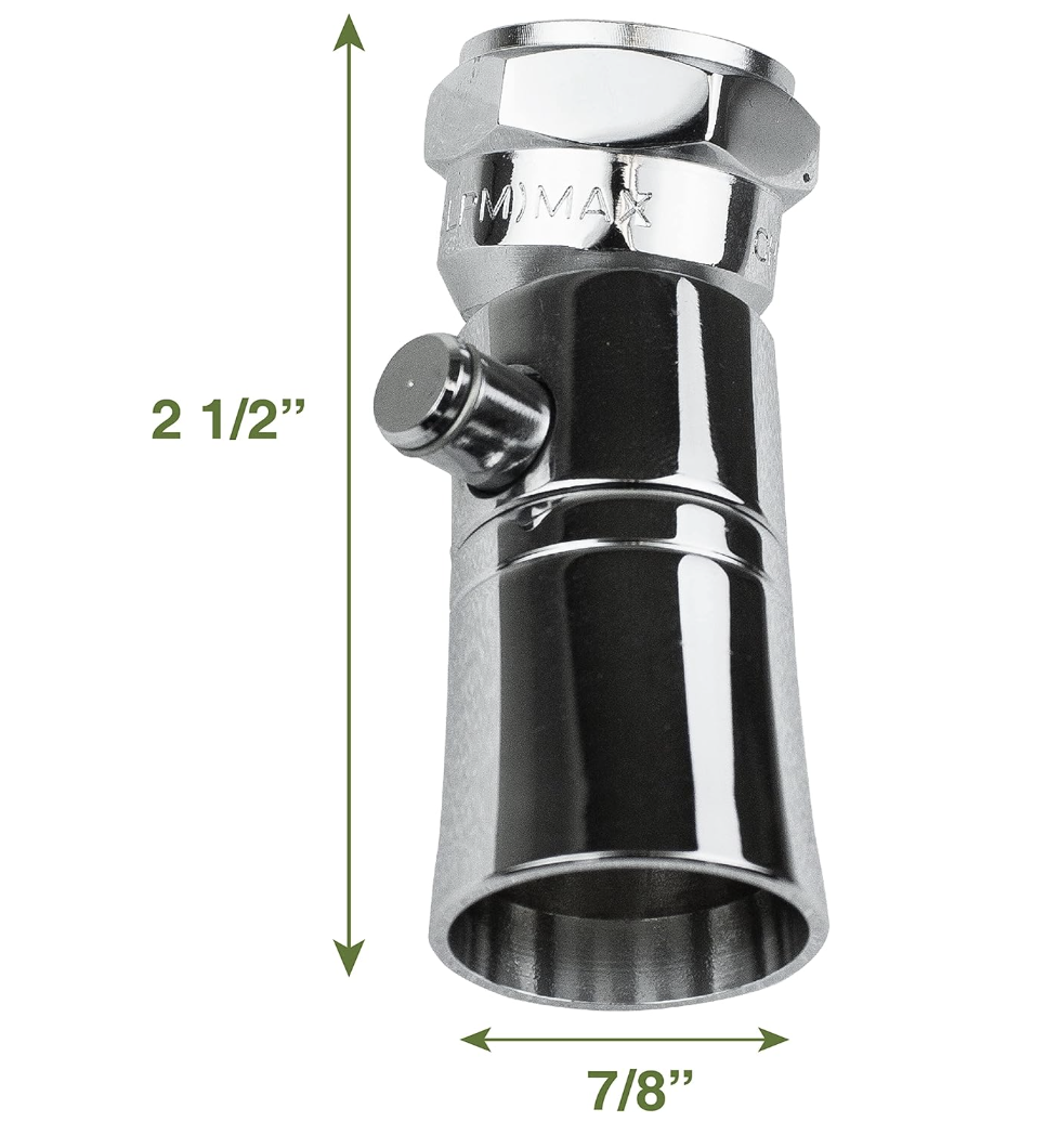Water Saving Showerhead With Push Button Flow Control