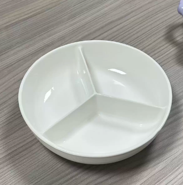 3 Compartment Steaming Ceramic Plate