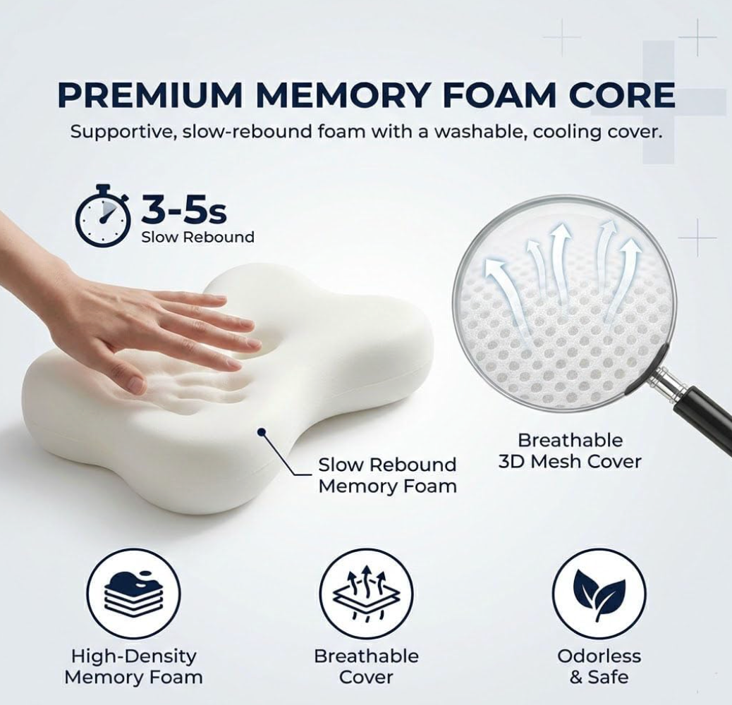 Memory Foam Cervical Pillow