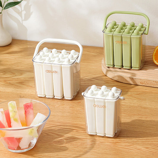Portable Silicone Ice Cube Mold With Box