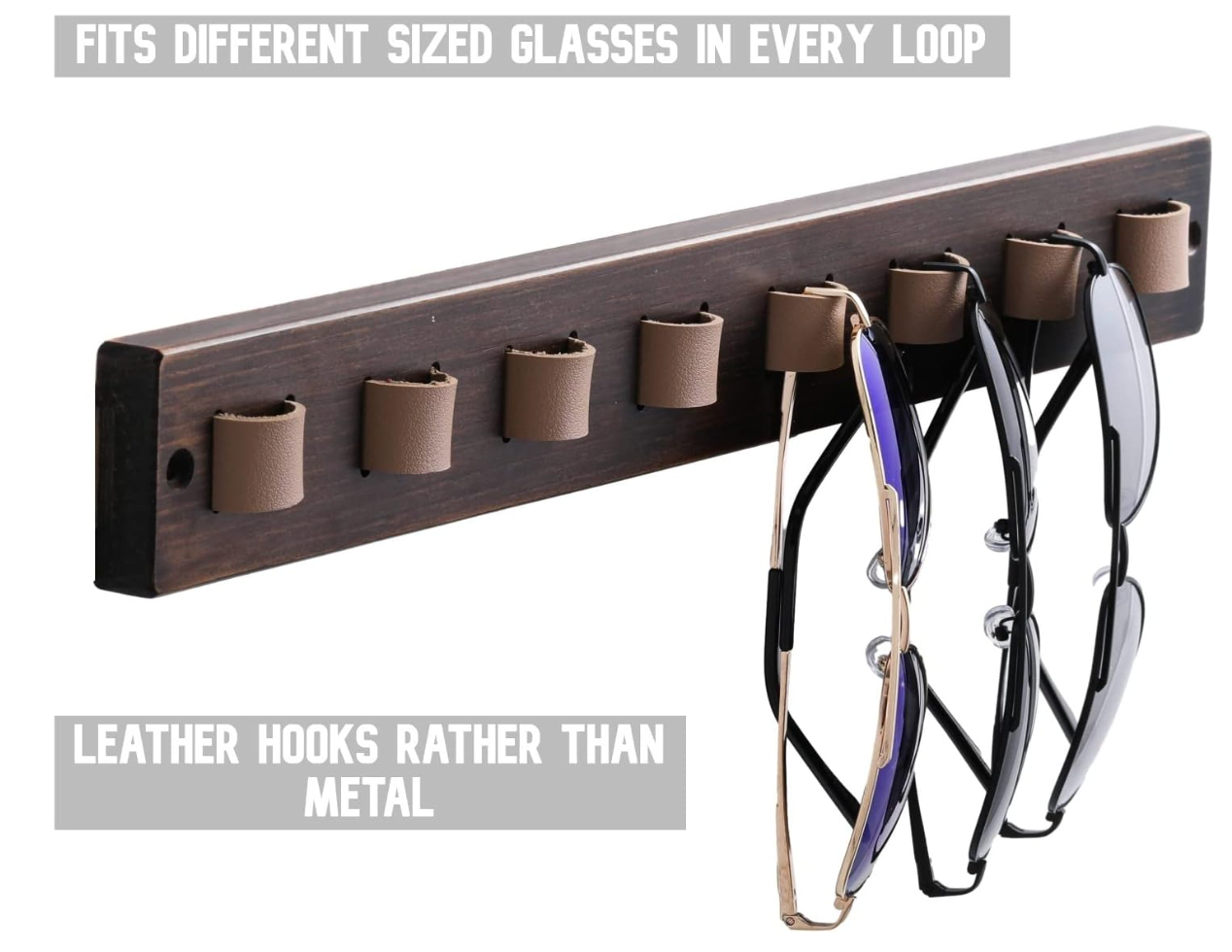 Wall Mounted Sunglass Holder Rack
