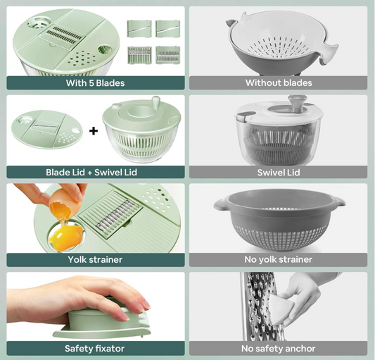Multifunctional Salad Spinner