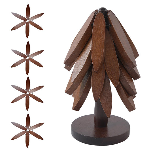 Tree Shaped Wooden Coaster