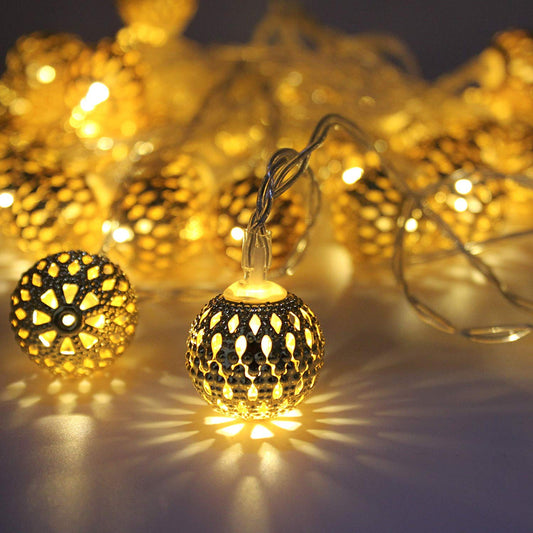 Moroccan Ball Multicolor LED Lights