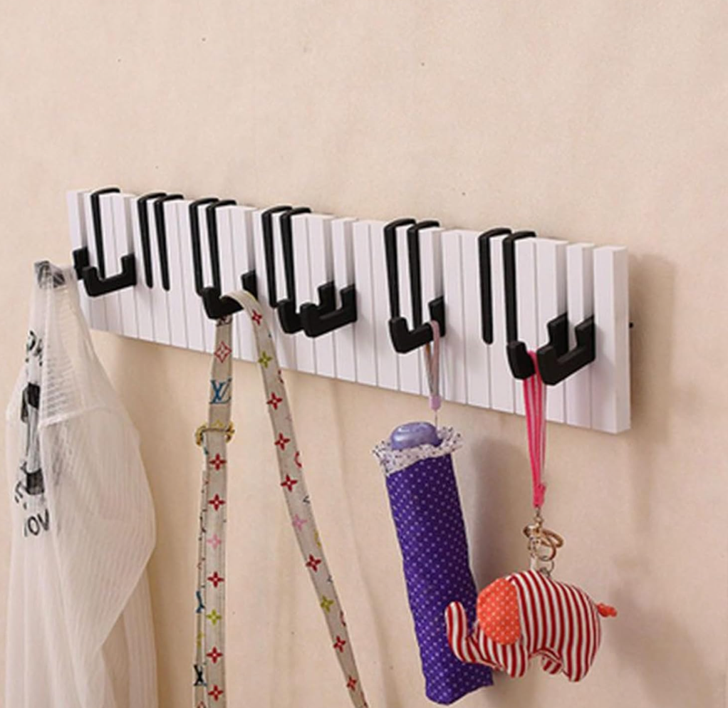 Wall-Mounted Punch Free Piano Storage Holder