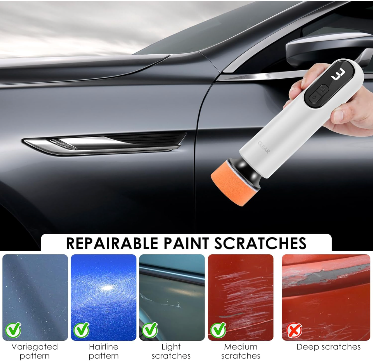 Mini Cordless Car Polishing Machine