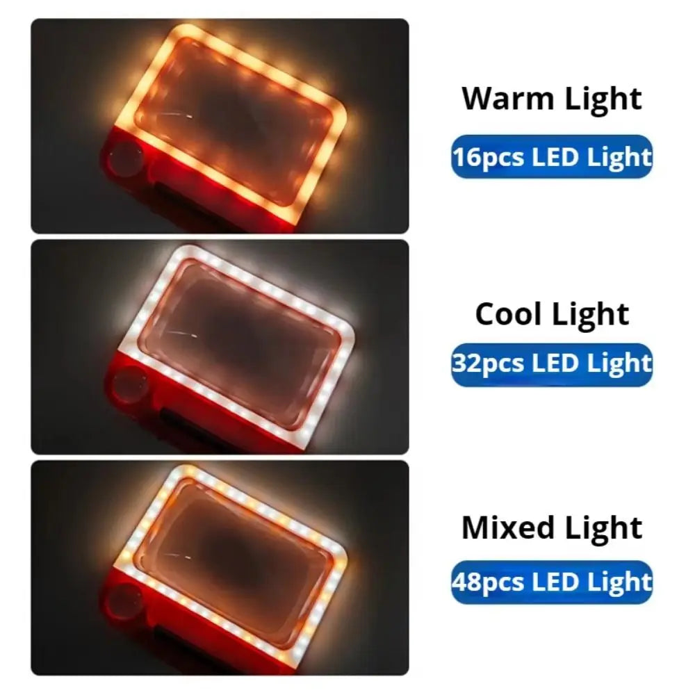 Rechargeable Handheld Magnifier with LED
