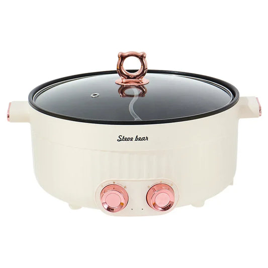Multi-Functional 2 Compartment Non Stick Electric Hot Pot Boiler