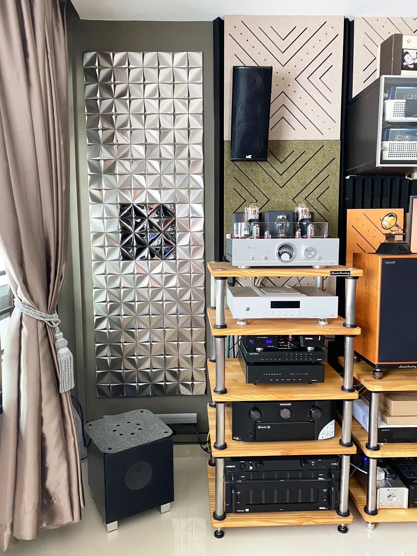 3D Modern Metal Mosaic Tiles