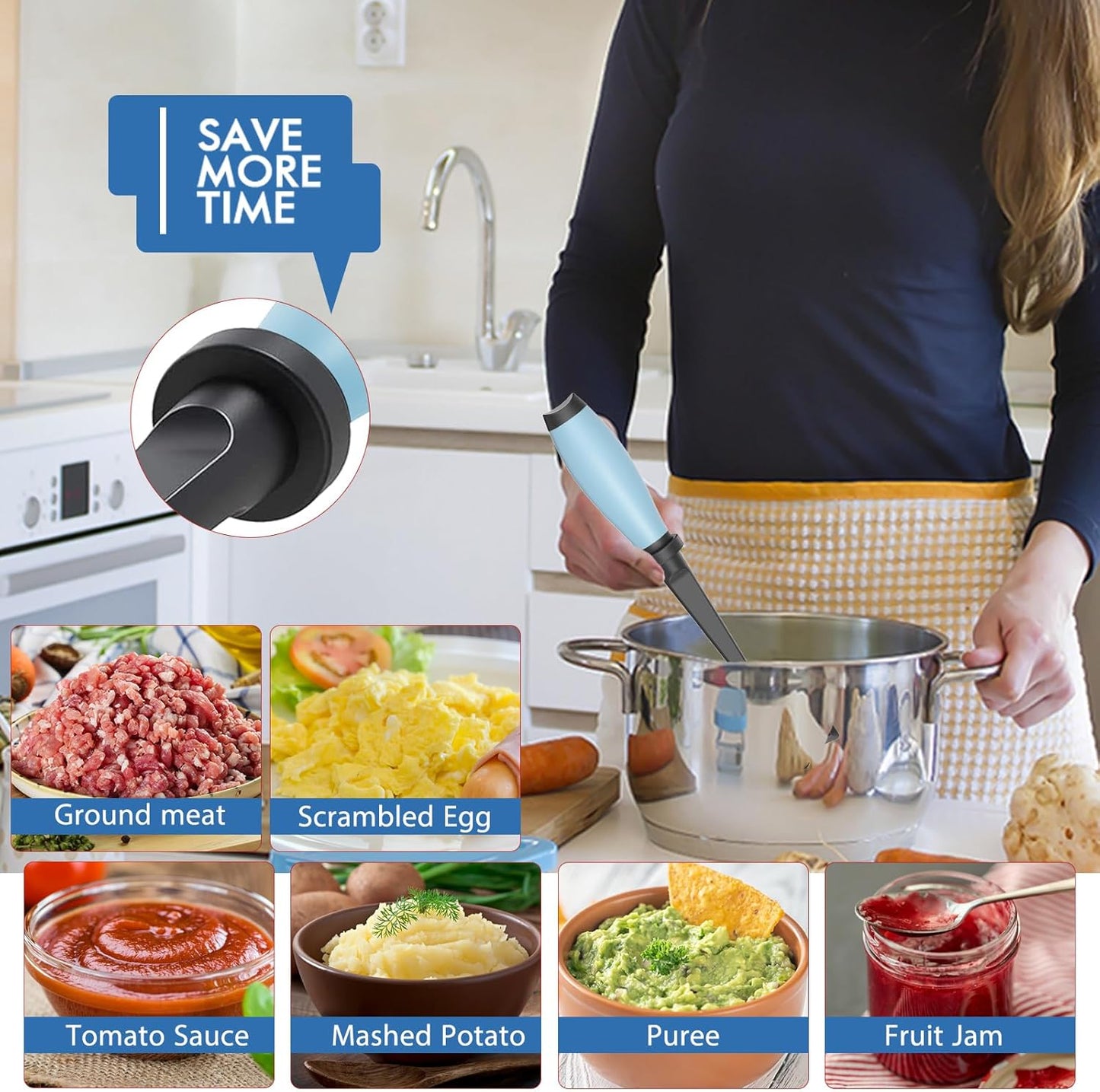 Heat-Resistant Meat Masher