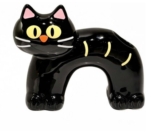 Ceramic Cat Shaped Tooth Brush Holder