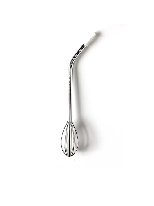 2 in 1 Reusbale Whisk Straw