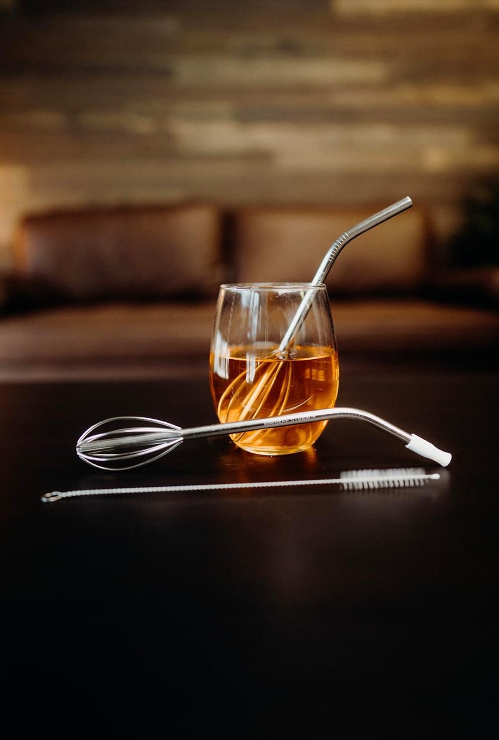 2 in 1 Reusbale Whisk Straw