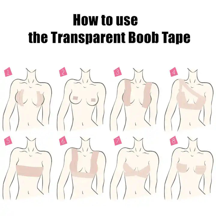 Waterproof Transparent Boob Tape