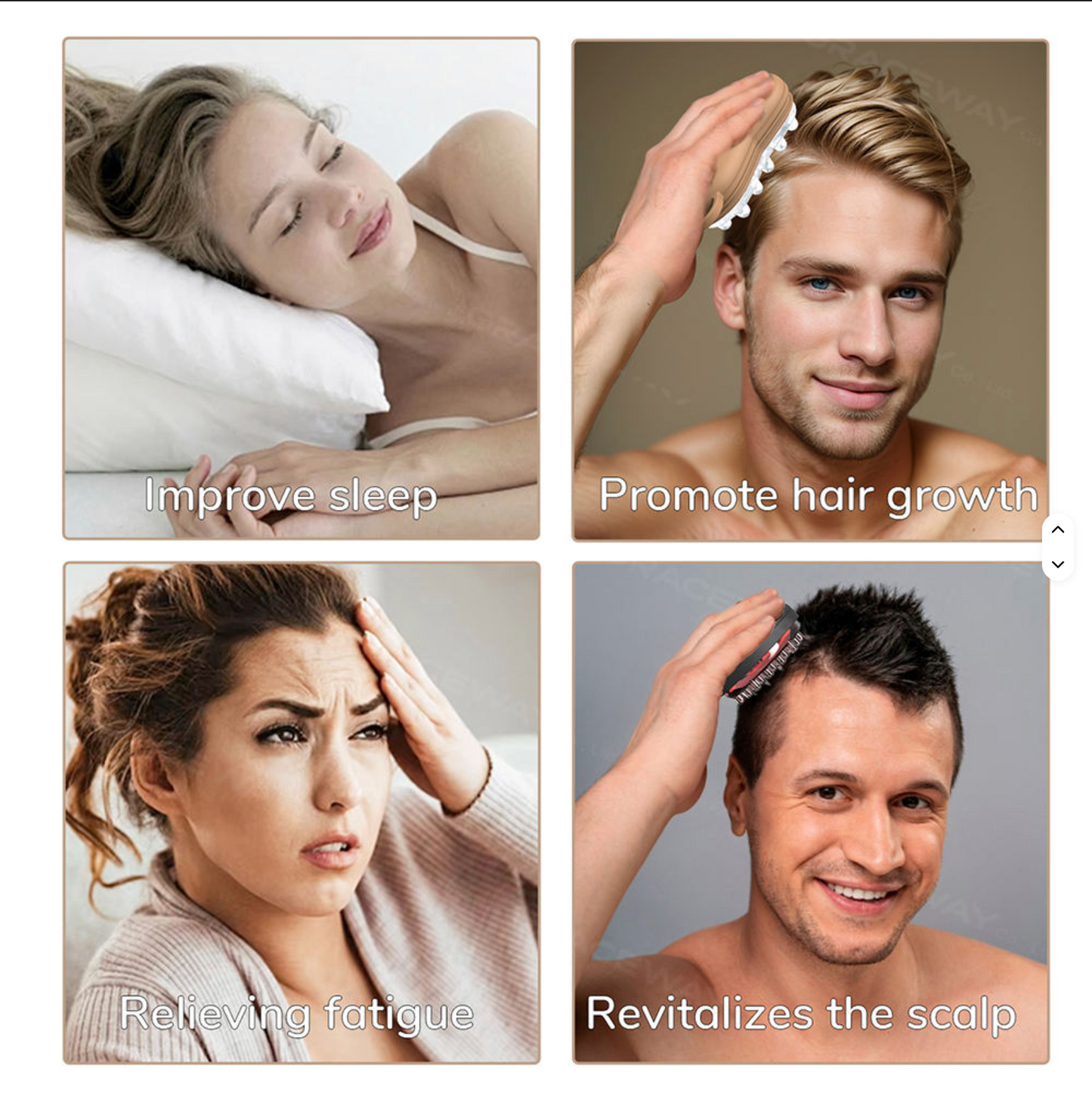 Ice Compress Scalp Massager Hair Growth Massage Comb