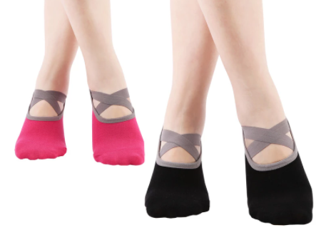 Unisex Non Slip Grip Socks with Cushion for Yoga
