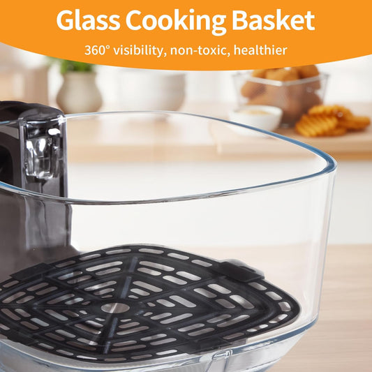 Glass Air Fryer With 10 Preset Cook Modes