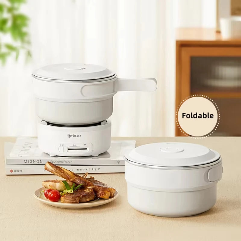 Portable Electric Cooker with Foldable Handle