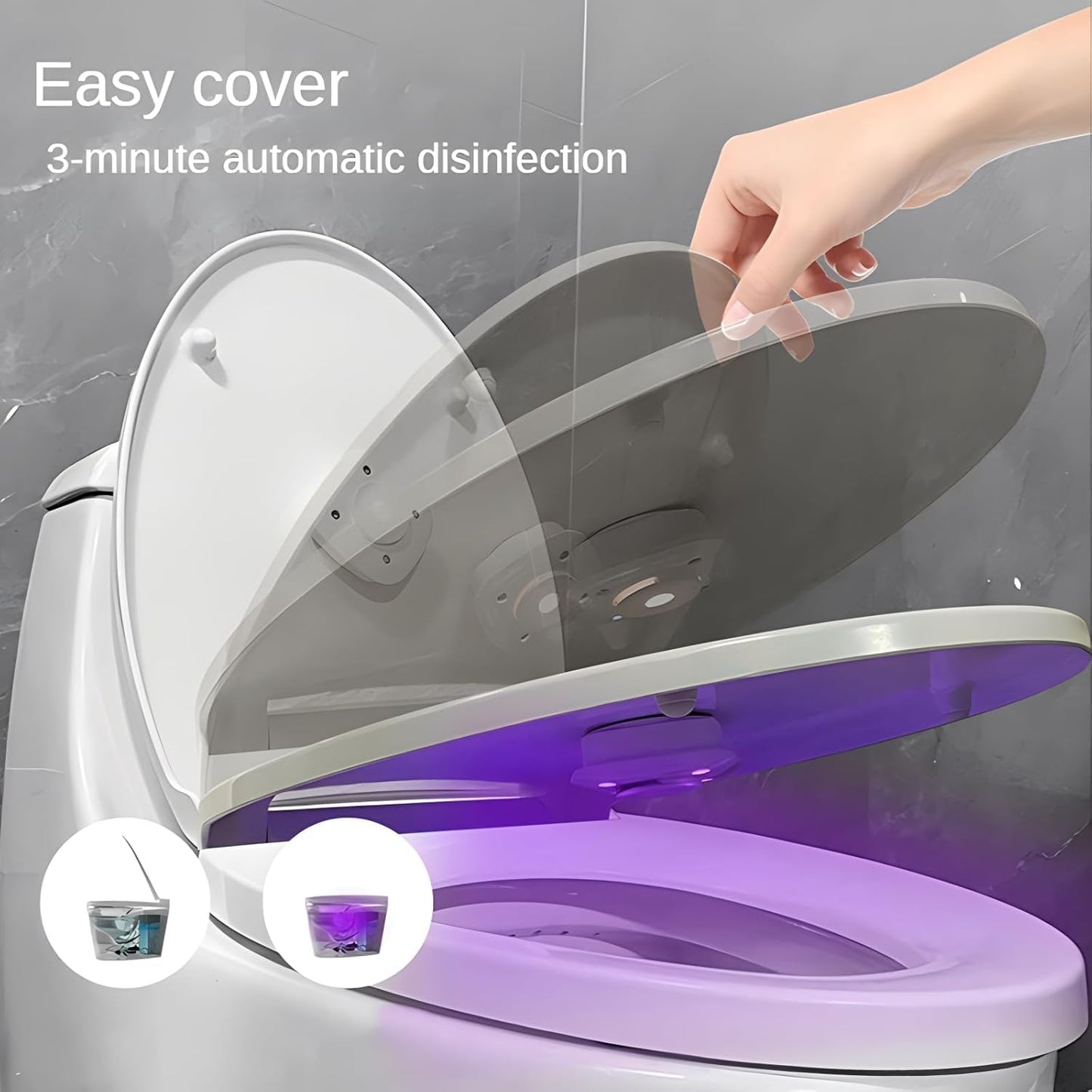 Toilet Seat Sterilization Automatic UV Light