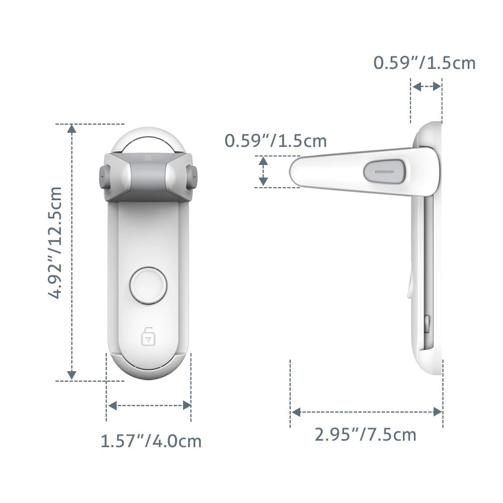 Safety Door Handle Lever Lock (Pack of 2)