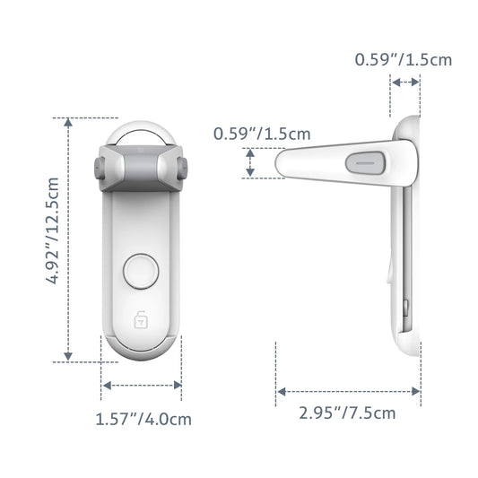 Safety Door Handle Lever Lock (Pack of 2)