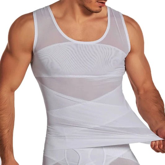 Bodysuit Compression Undershirt Vest For Loose Belly
