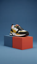 Luxe Street Sneaker With Leather Accents