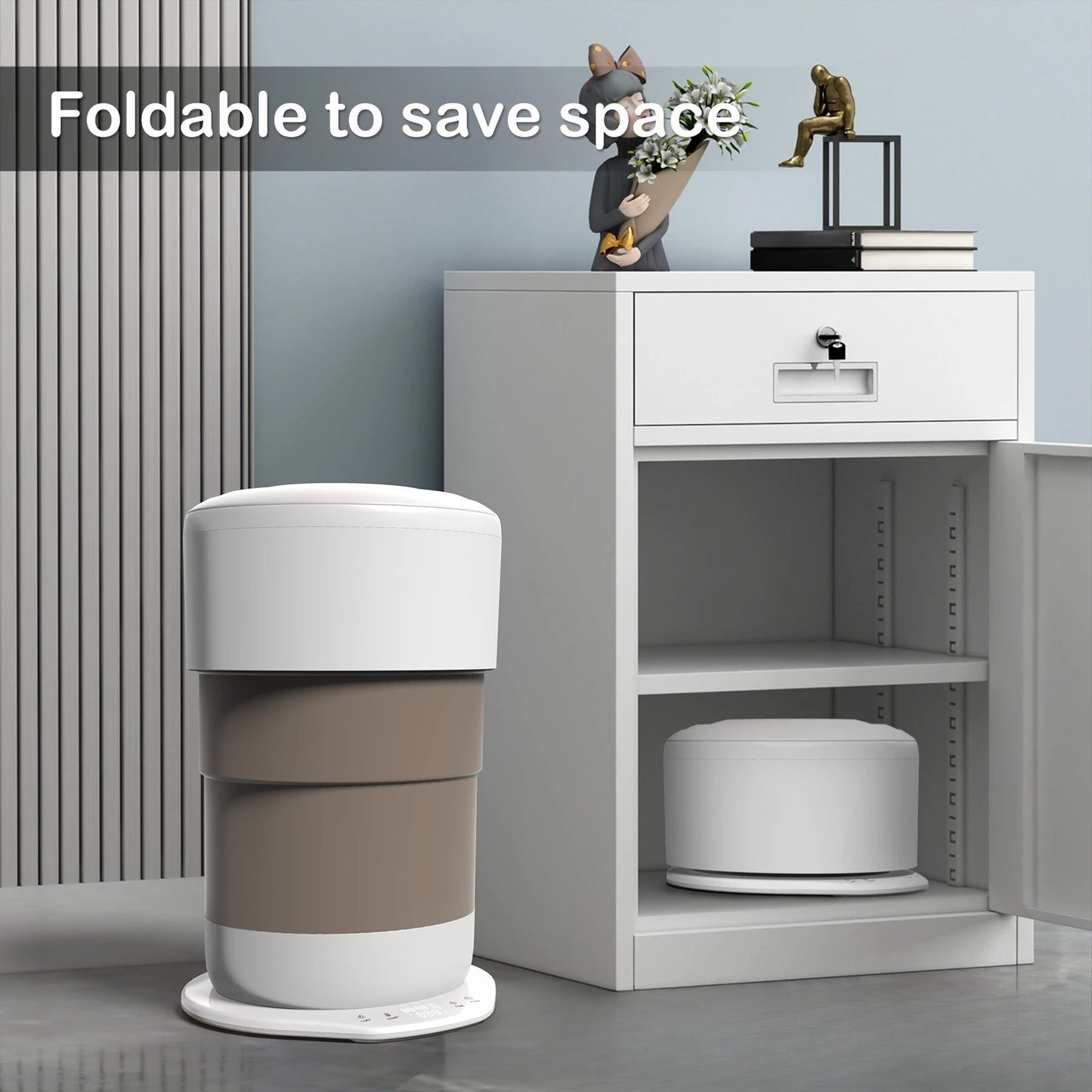 Foldable Smart Electric Bathroom Towel Heater Bucket