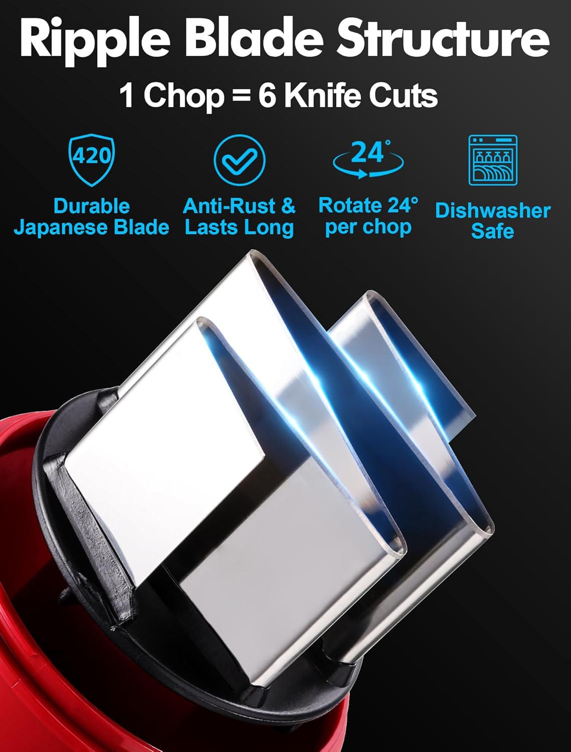 Vegetable Hand Press Chopper With Container