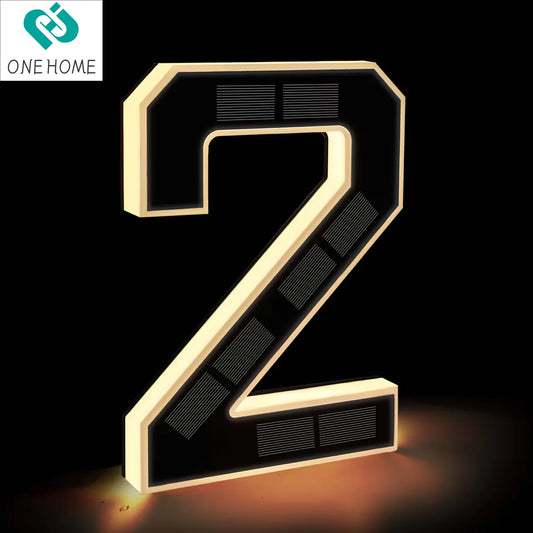 Solar Powered LED Waterproof House Number Light