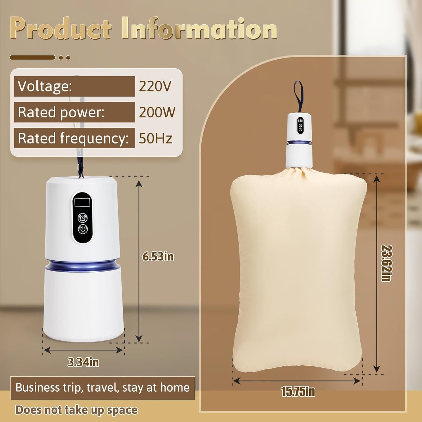 360° Portable Electric Clothes Dryer