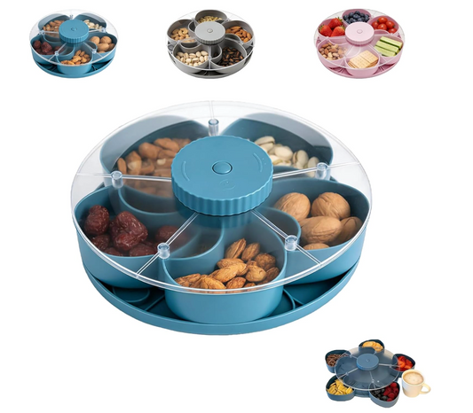 Divided Spin Snack Serving Tray