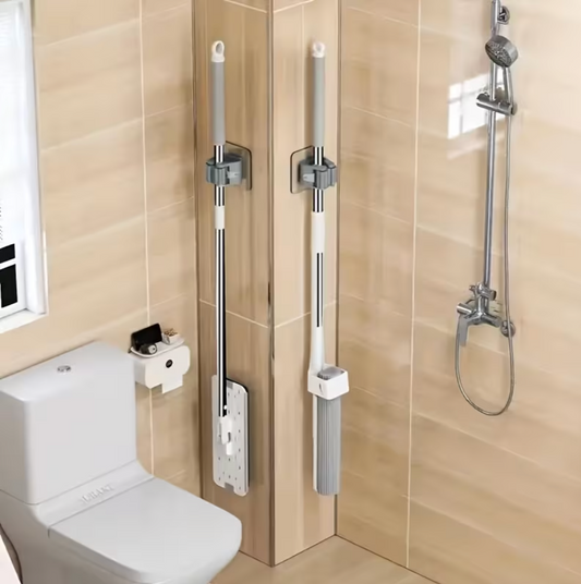 Wall Mounted Mop Organizer