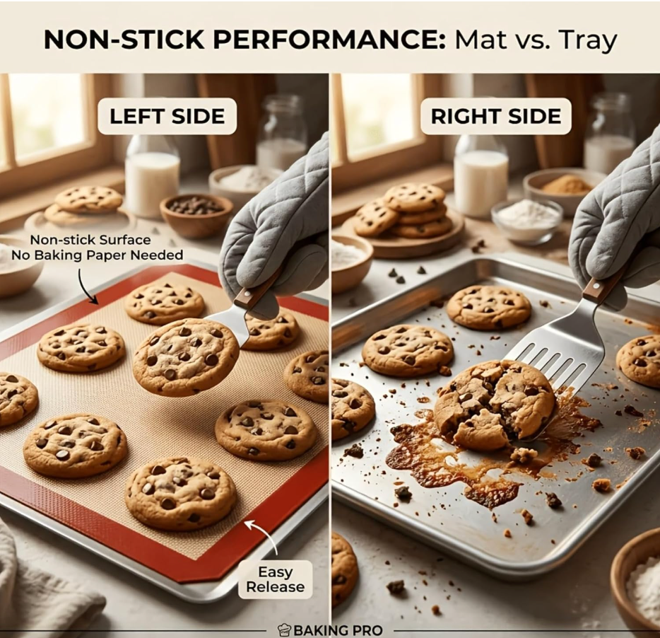 Silicone Fiber Baking Mat with Buckle